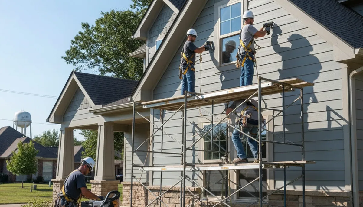 Vinyl siding installation in Tulsa, OK for a professional home exterior upgrade