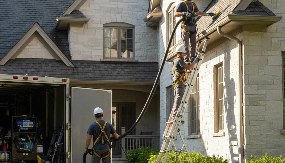 Tulsa, OK gutter cleaning service protecting homes from overflow and water damage
