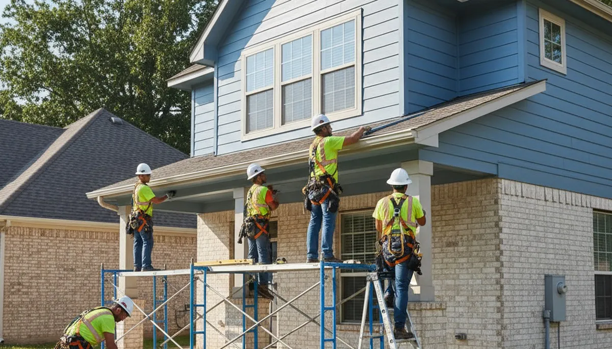 Vinyl siding installation in Tulsa, OK for a home exterior by a professional siding contractor