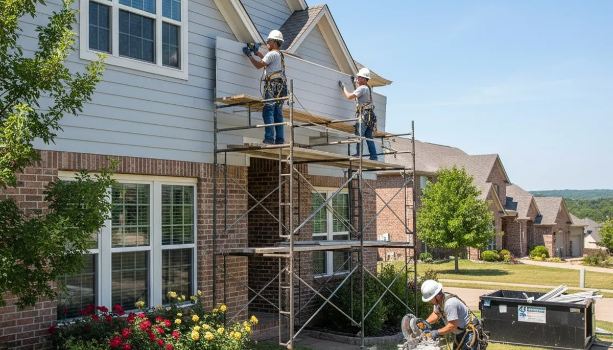 Vinyl siding services in Tulsa, OK for residential home exterior renovation