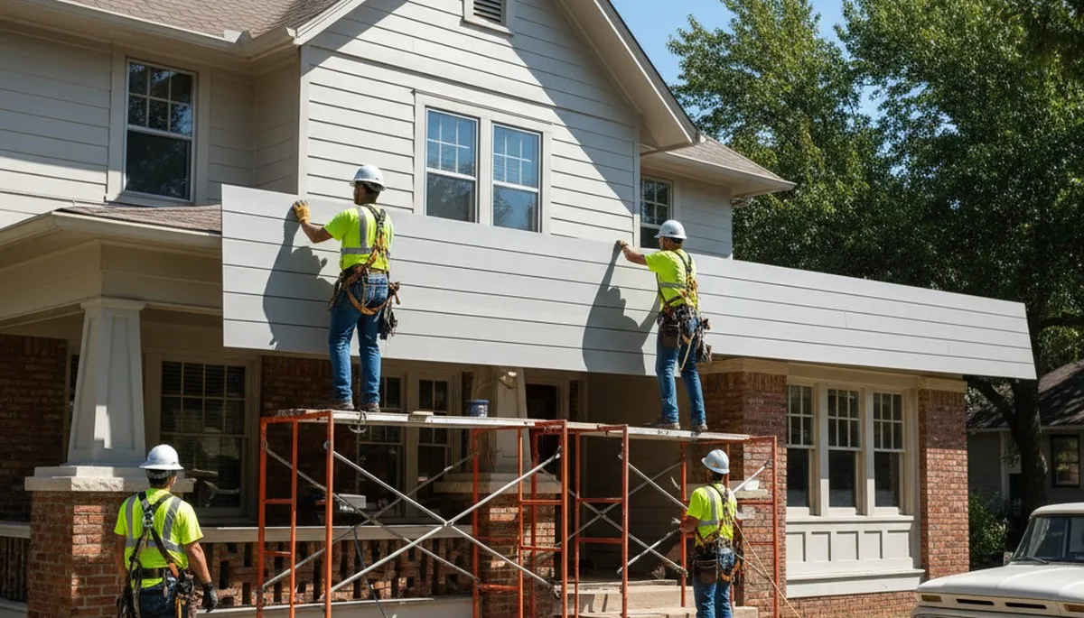 Vinyl siding installation in Tulsa, OK for a professional home exterior upgrade