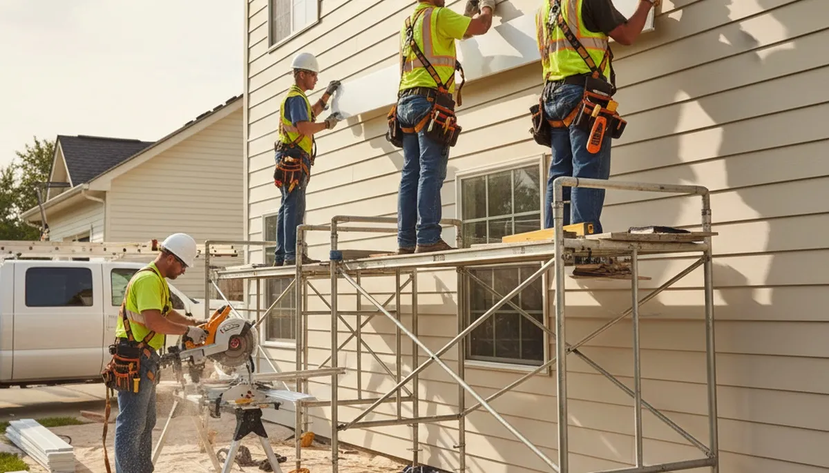 Vinyl siding installation in Tulsa, OK by FX Remodeling & Exteriors for durable home exterior protection